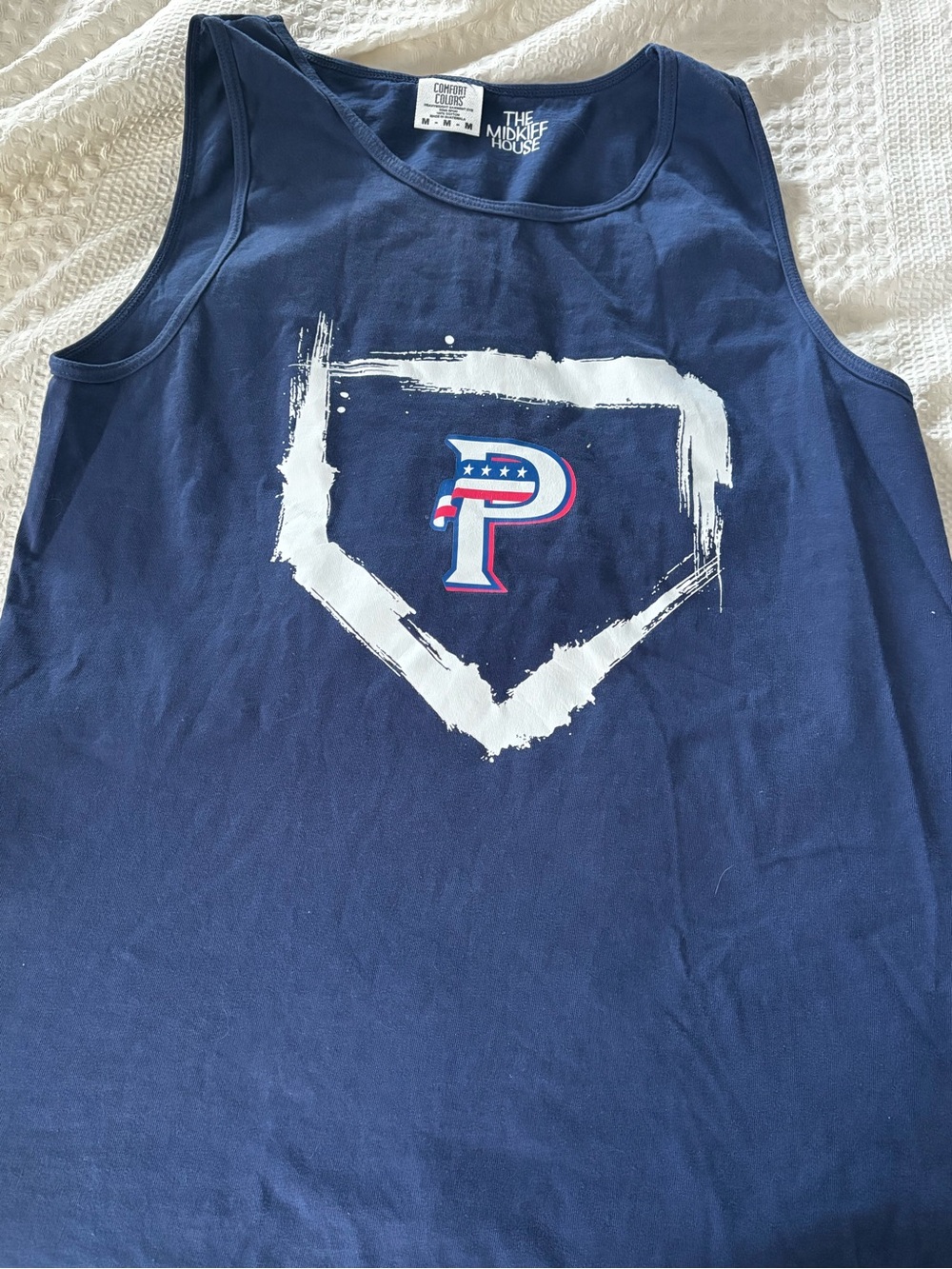 Adult unisex comfort colors navy USA Prime tank